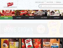 Tablet Screenshot of frenchsfoodservice.ca